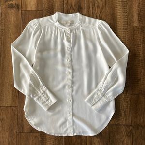 LOFT White Button Up Shirt NWT
